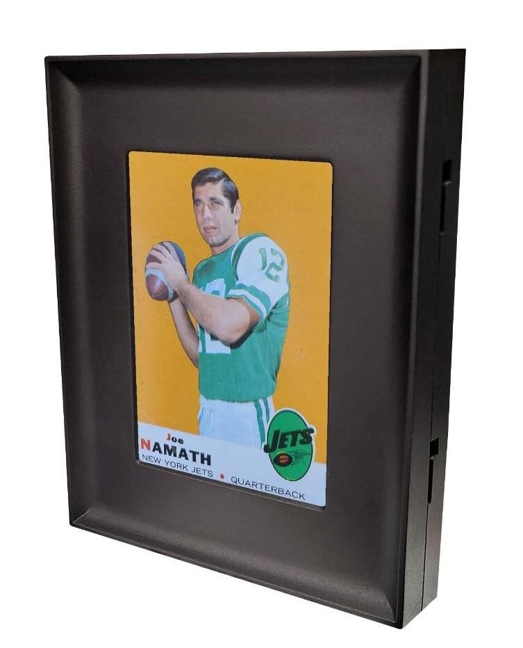 1 Pack 6 BCW Wall Mountable Interlocking Trading Card Display Frames Black New