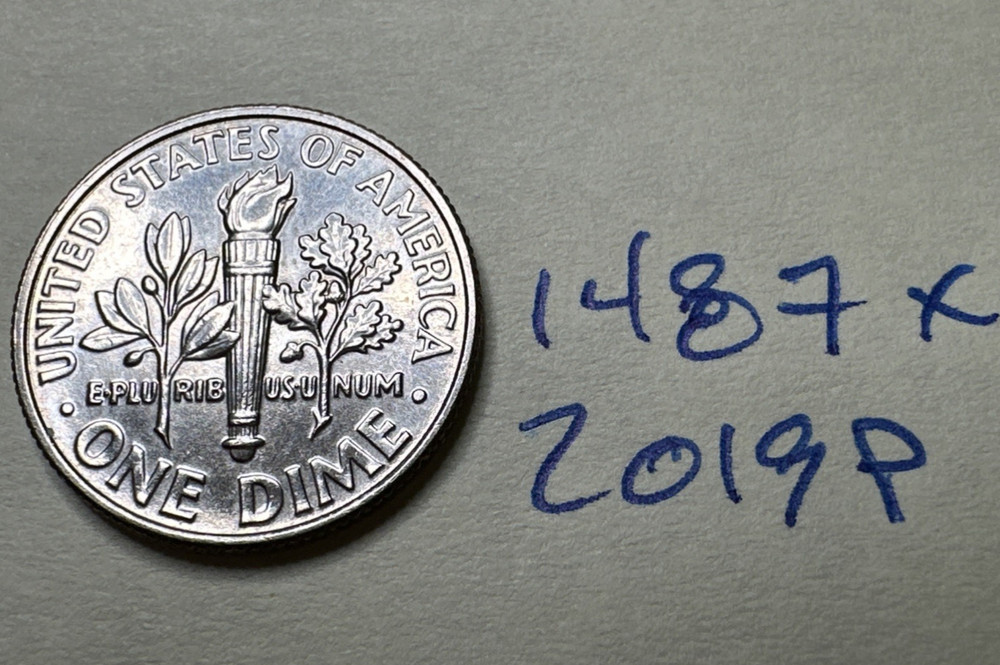 2019 (P) US Roosevelt Dime 10c 1487X