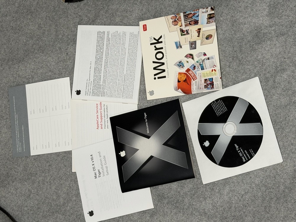 Apple Mac OS X Tiger MA453Z-A V10.4 Operating System Computer Software