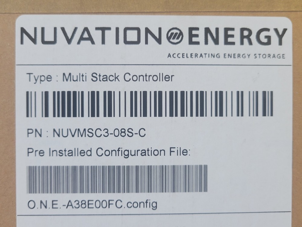 Nuvation Energy Multi-Stack Controller NUVMSC3-08S-C - NEW