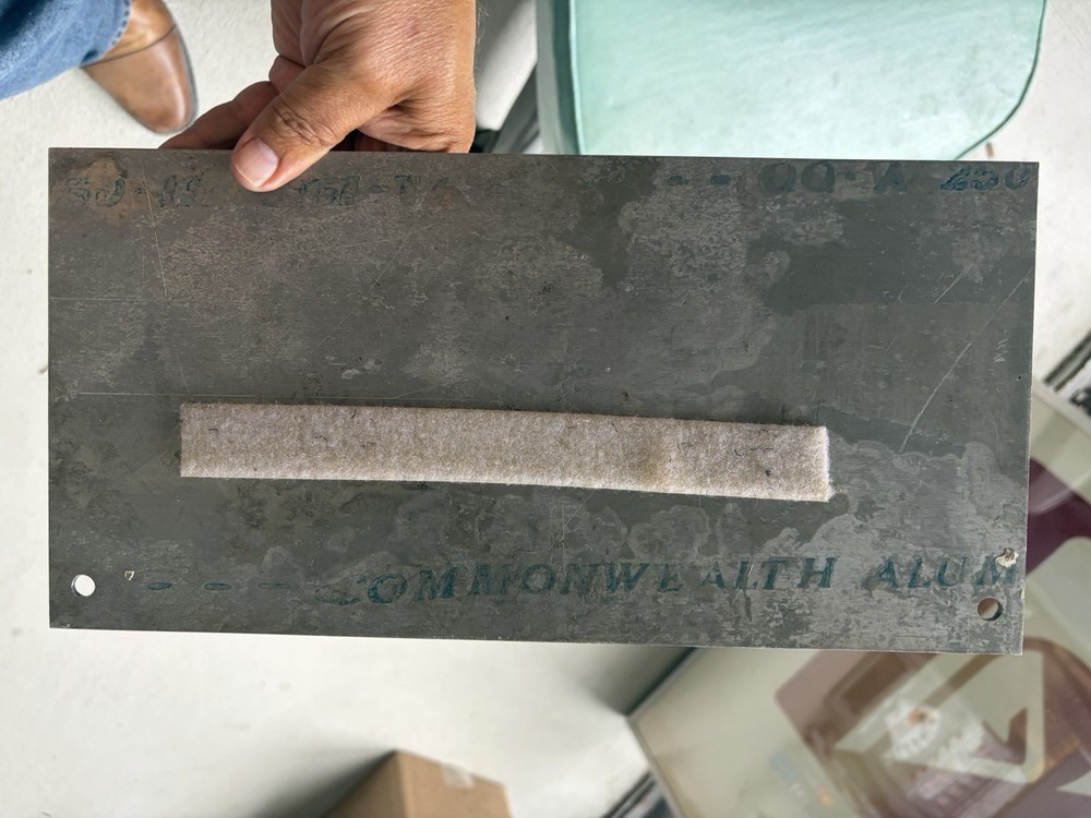 Vintage NASA Space E-7 Electrical Mechanical Construction Aluminum Panel