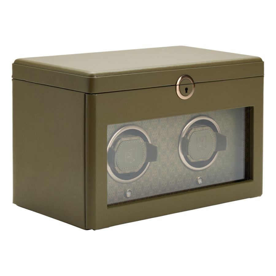 Earth Double Watch Winder OLIVE