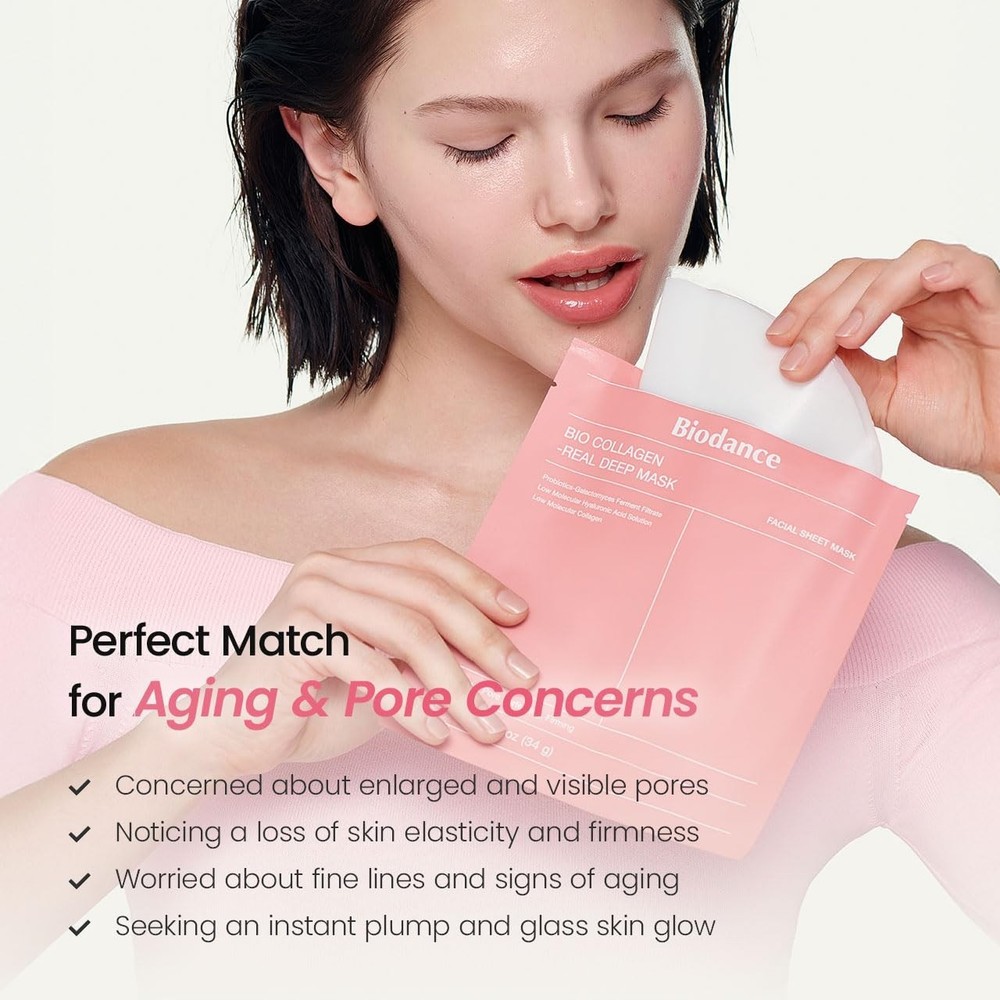 -Collagen Deep Mask 16-Sheet Set