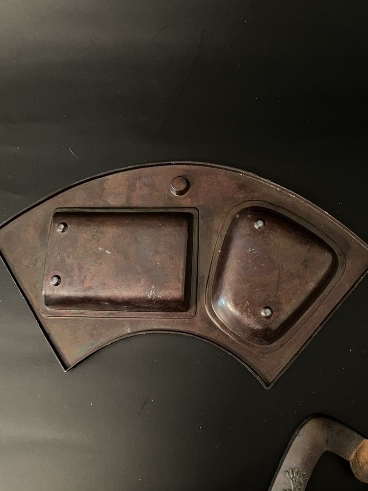 Vintage Art Deco Copper Smoking Set