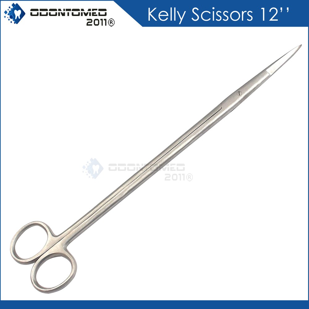 1 Pc Fish Aquarium Cleaner Kelly Scissors Straight 10" Long Handle Sharp/Sharp