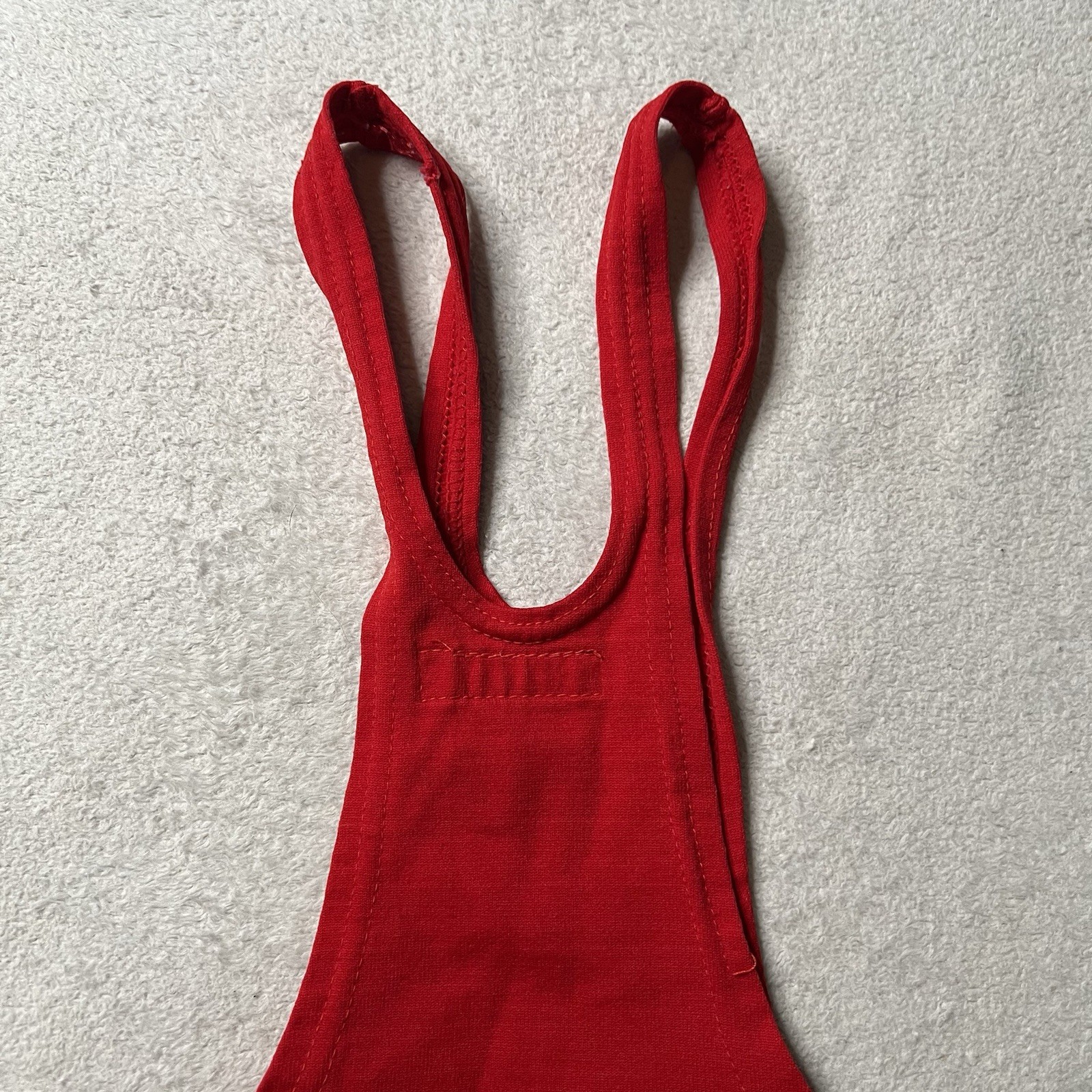Vintage 1950's Iowa Sports Supply Youth Singlet Uniform Gym Class Sports Red 28