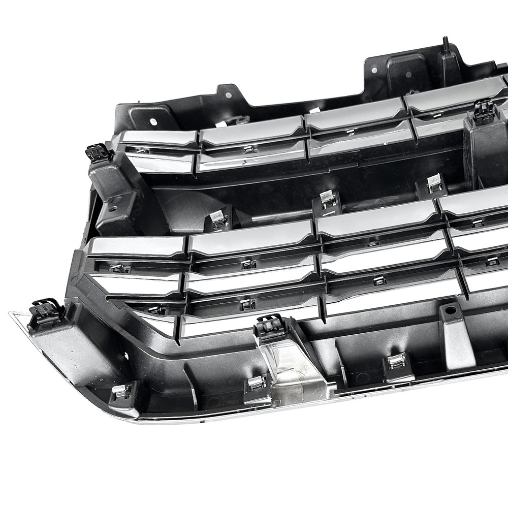 For 2016 2017 2018 Chevy Silverado 1500 Front Bumper Upper Grille Chrome Silver