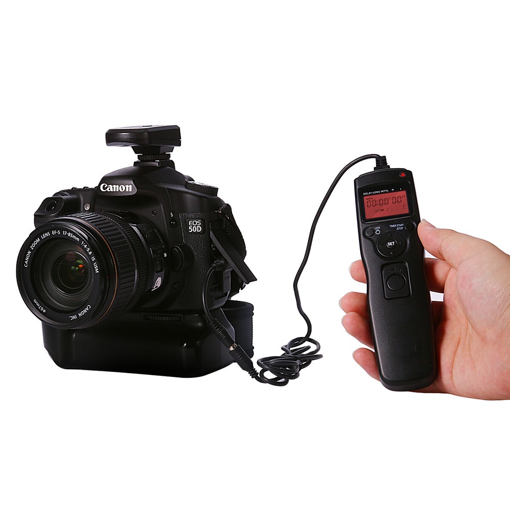 Timer Remote Control Shutter For Canon EOS 5D Mark II III 6D 7D DSLR Camera US