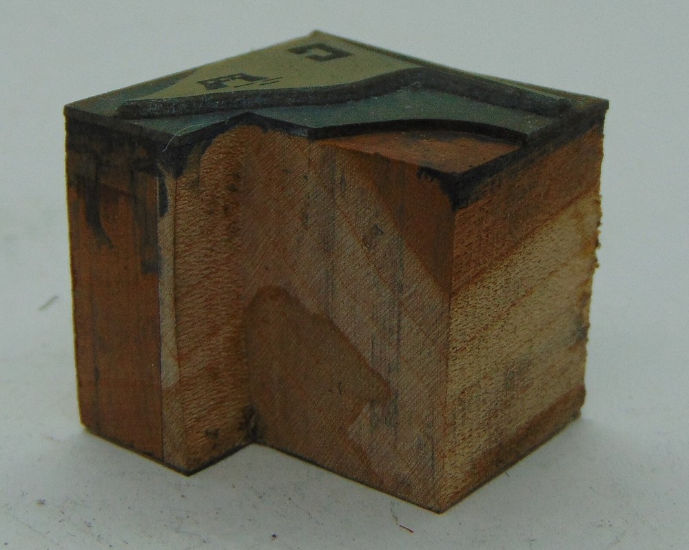 Printing Letterpress Printers Block Flag With C