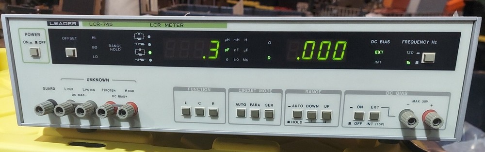 LEADER Model LCR-745. CPU Controlled Digital LCR Meter