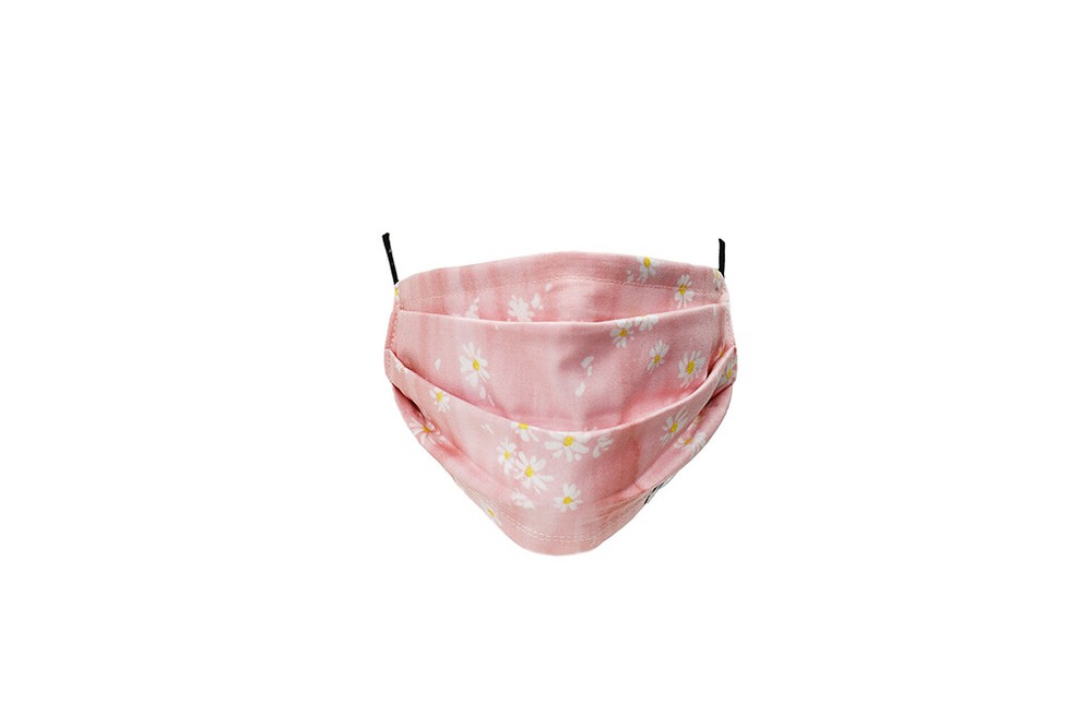 Pink Flower Face Mask