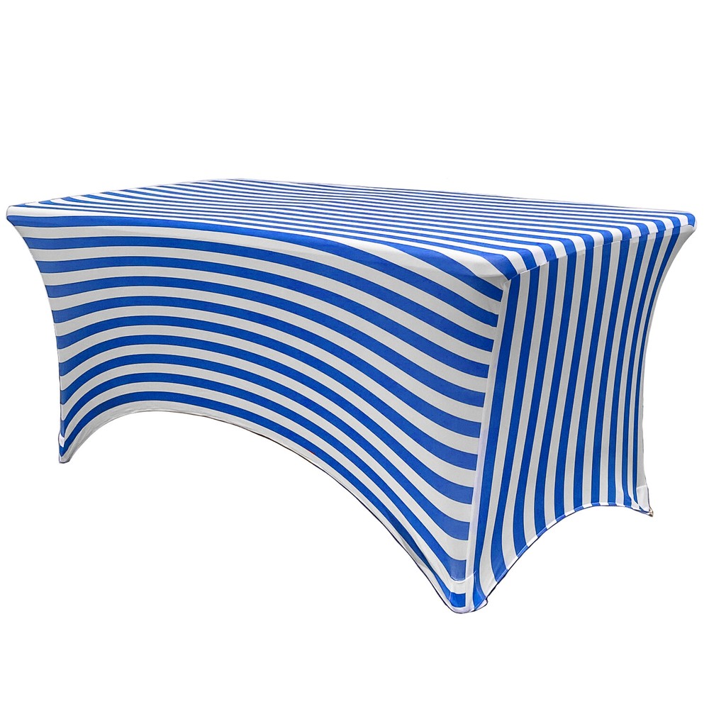 6 ft Rectangular Fitted Spandex Tablecloths, Party Folding Elastic Table Covers