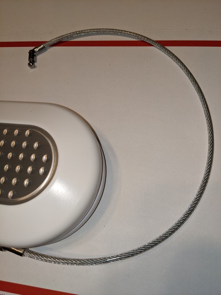 Master Lock 5900D Mini Portable Combination Lock Box with Cable White & Silver