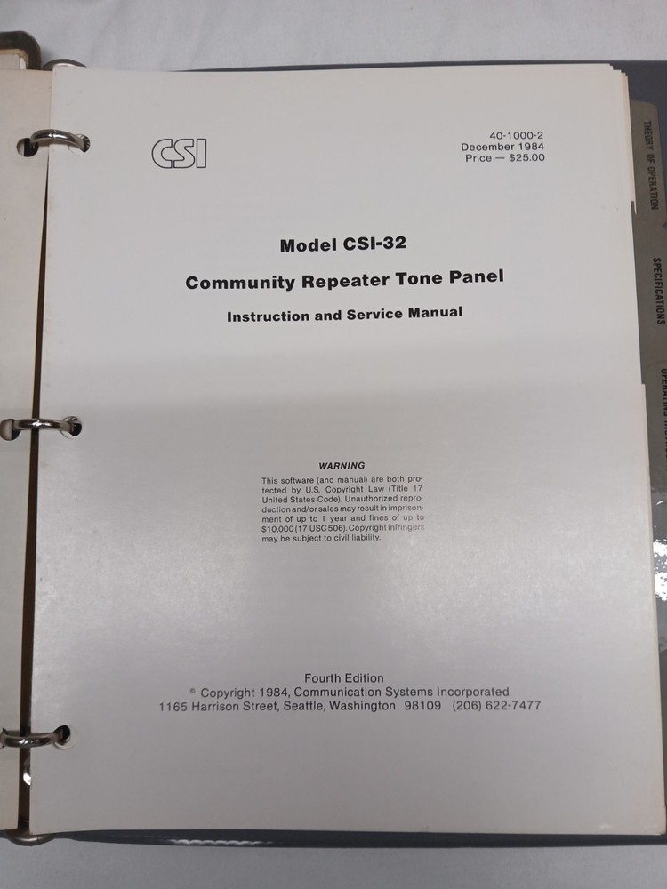 Connect Systems Inc TP-154 Shared Repeater Controller & Duplex Interconnect