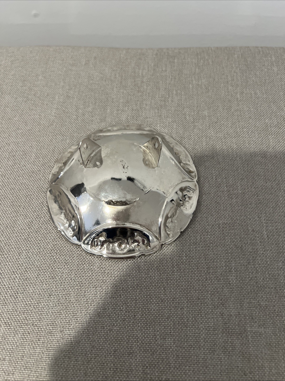 Silver-plate 4” Round Trinket Dish