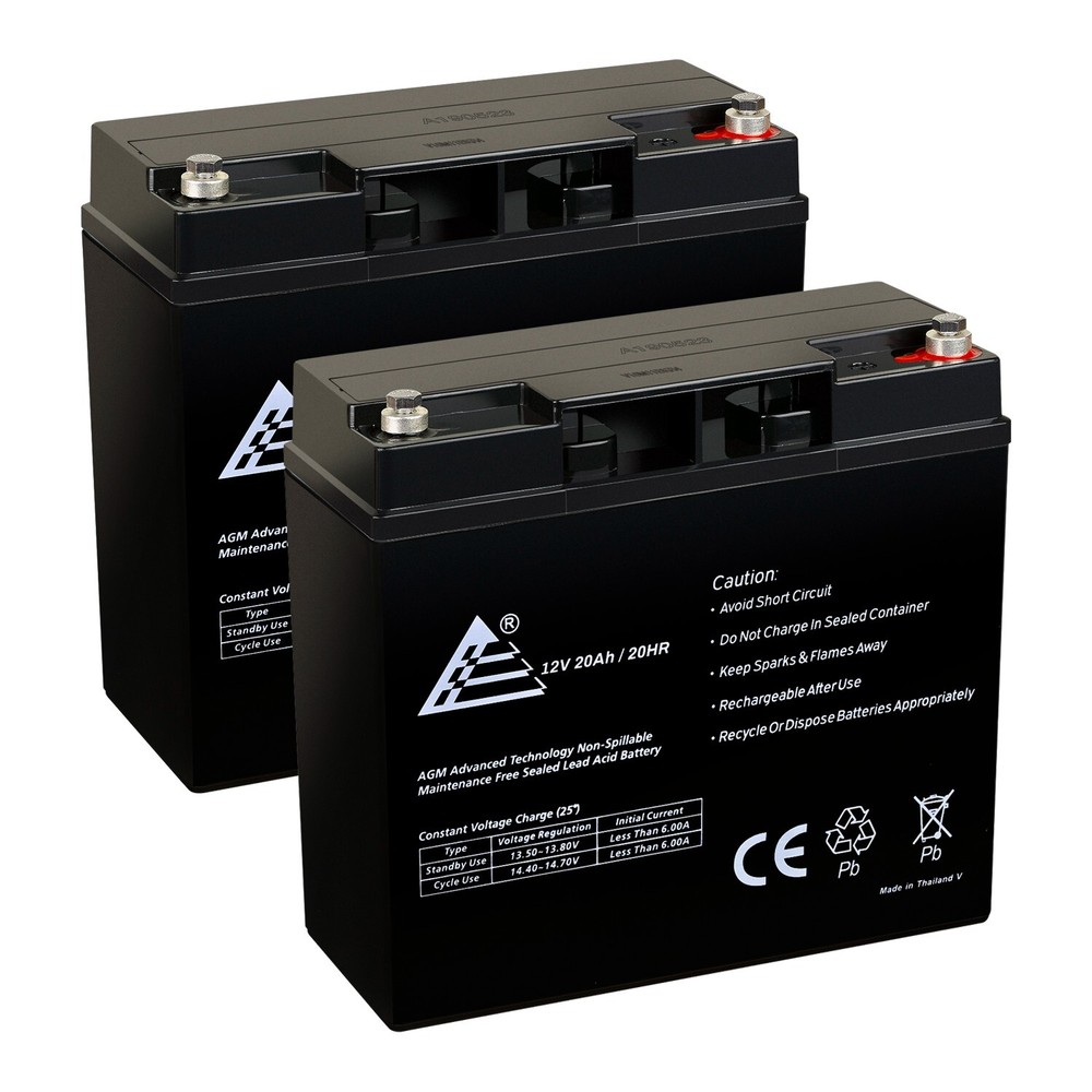 2 Pack: 12V 20AH SLA Replacement Battery for CP12180D