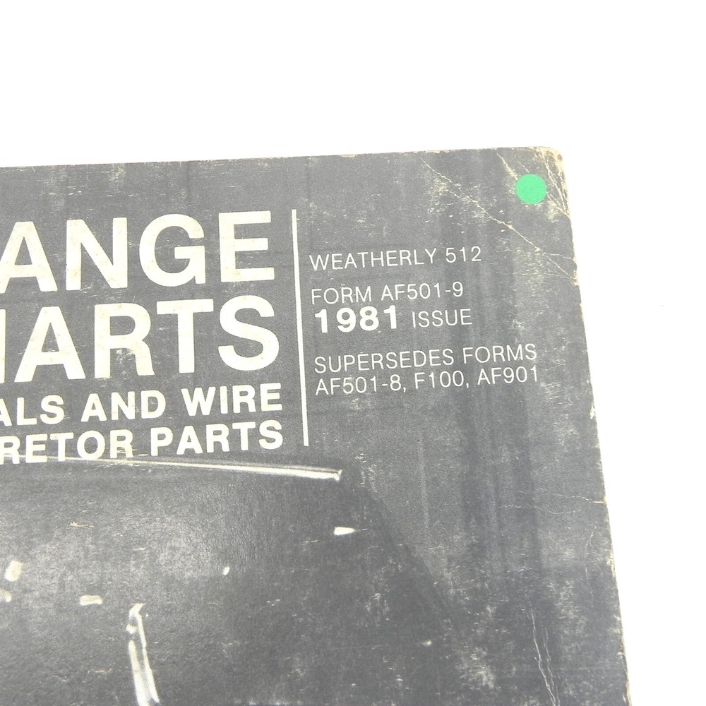 1981 STANDARD MOTOR PRODUCTS INTERCHANGE CHARTS FOR IGNITION TERMINALS