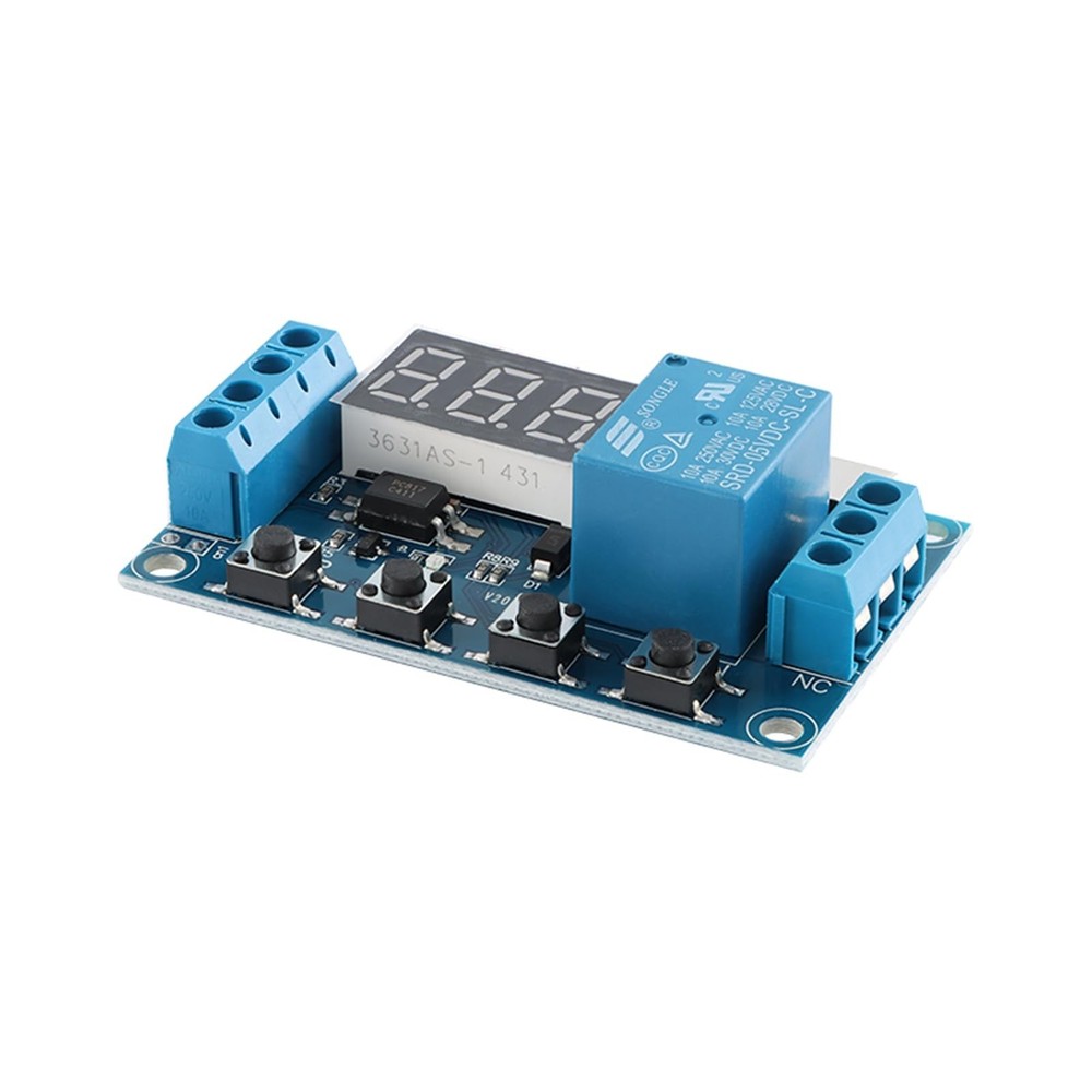 DC 6-30V Timer Relay with LCD Display, 1 Channel Delay Controller Module, Typ...