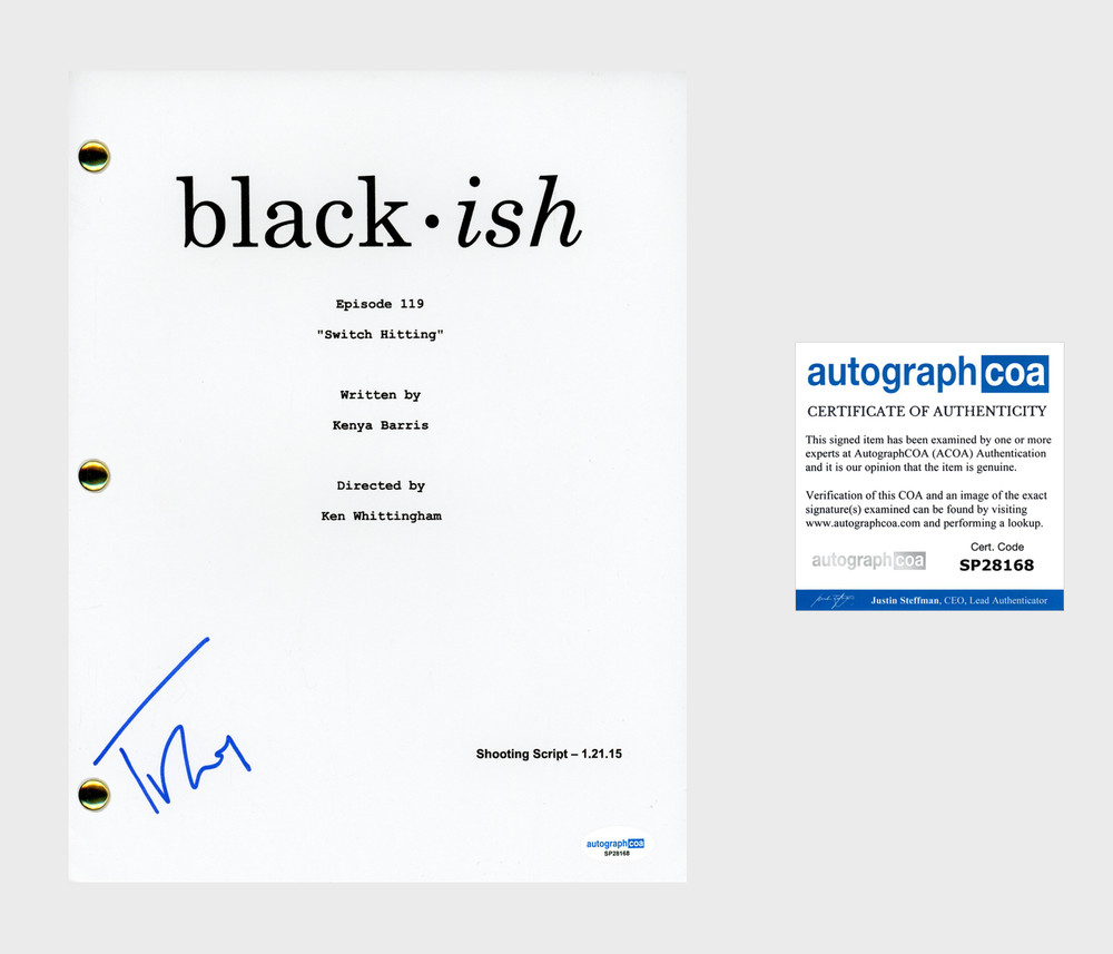 Tracee Ellis Ross ‘Black-ish’ Signed Full Script 'Rainbow' ACOA
