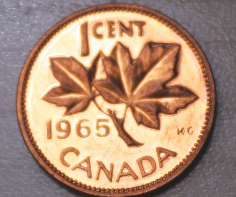 1965 Canada 1 Cent Unc.