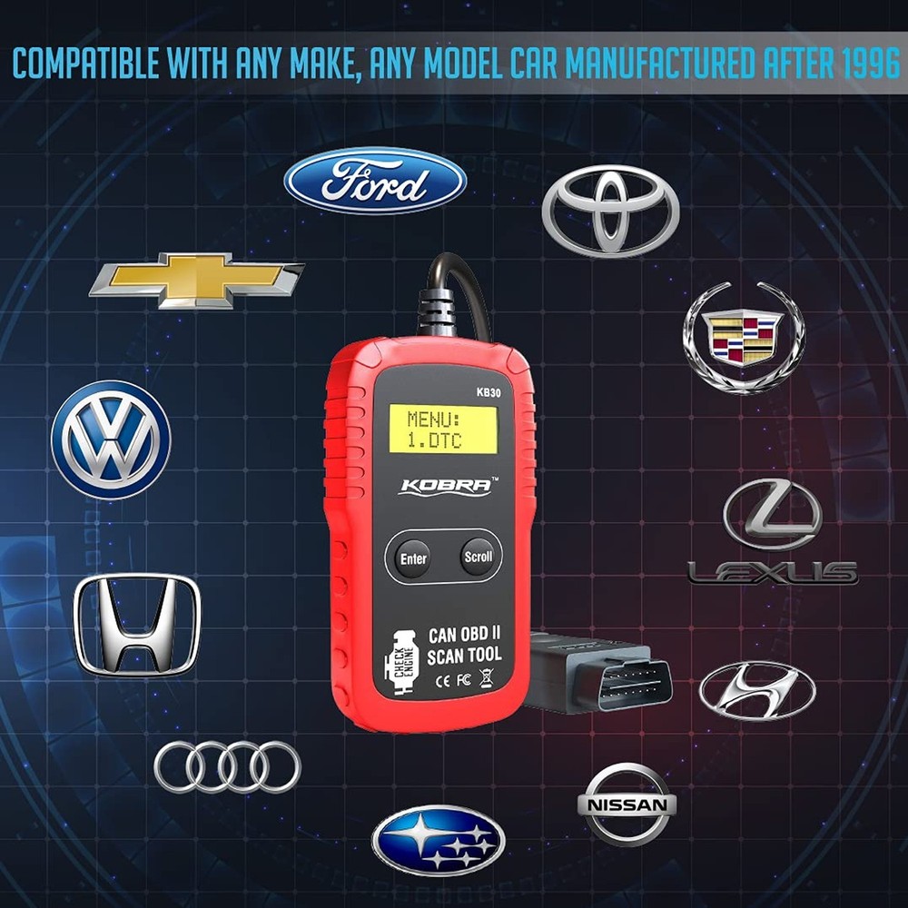 Kobra OBD2 Scanner Car Code Reader - Universal Auto OBD Car Diagnos... Fast Ship