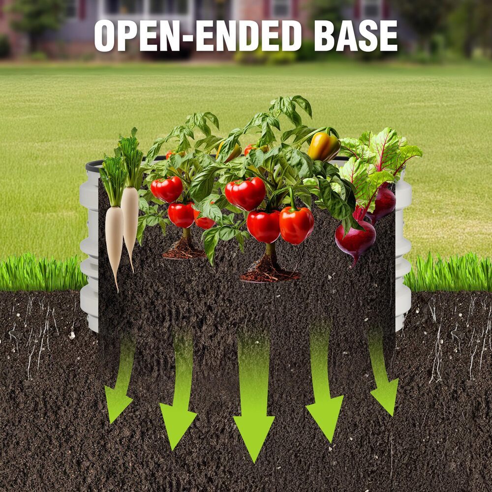 WORKPRO 3PC 2x2x1FT Galvanized Raised Garden Bed Set Rust & Corrosion Protection