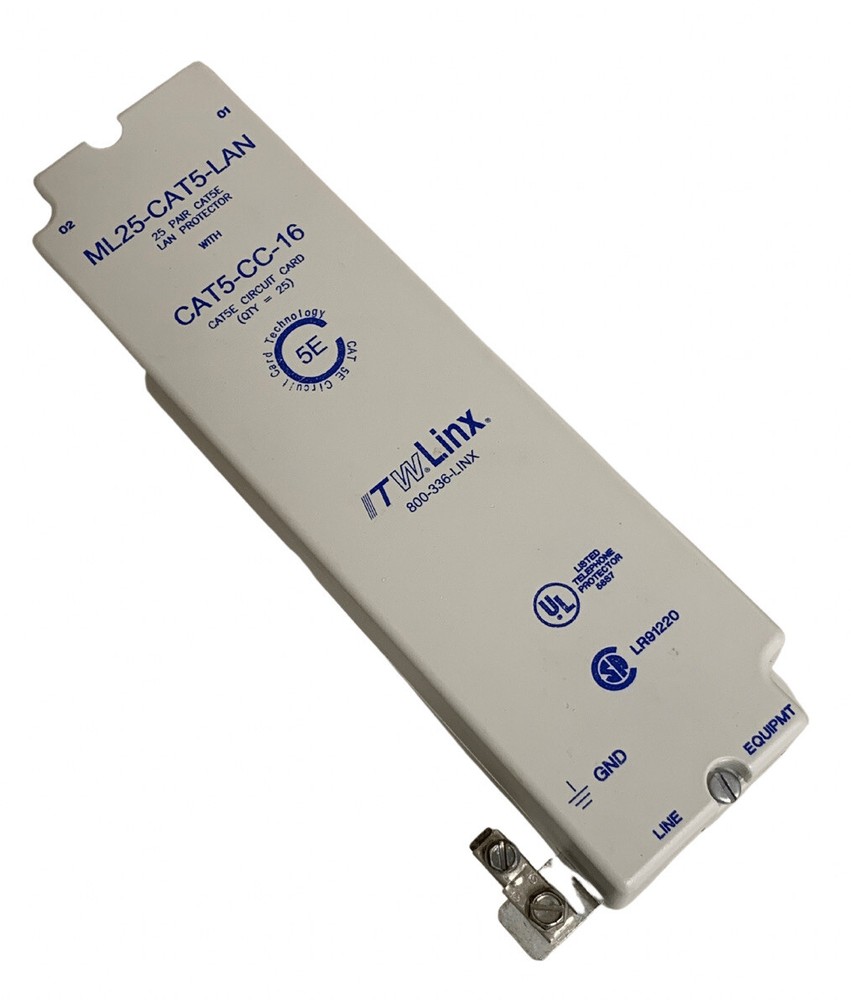 ITW Linx MultiLine Panel Surge Protector Cat 5E ML25-CAT5-LAN 25 Pair