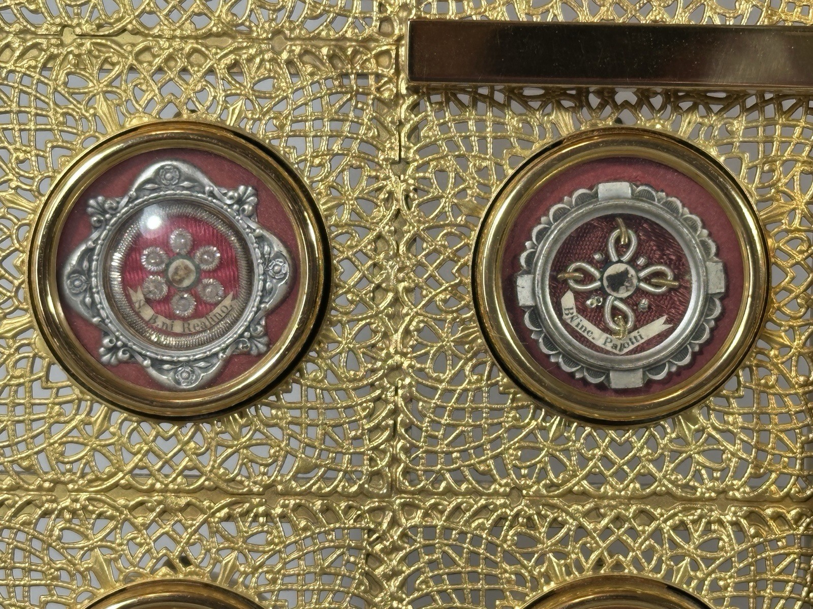 Reliquary Relic Custom Made 19 Saints True Cross, Crown Thorns, Evangelists