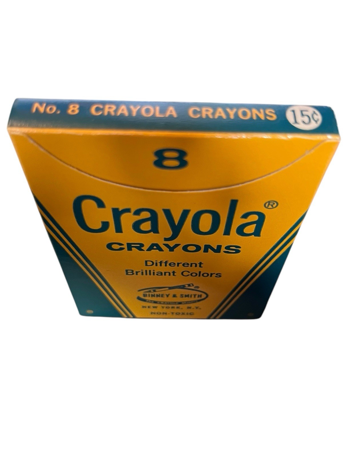 VTG NOS 1970's #8 Crayola Crayons Binney & Smith NY 15 cents NEW MINT school CP