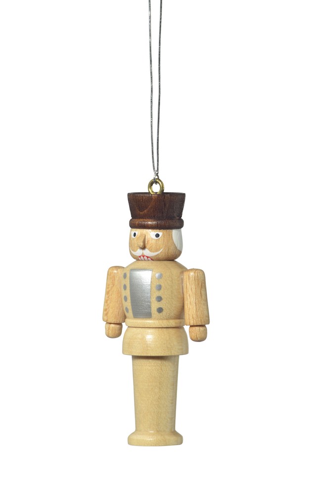 Miniature Natural Nutcracker Ornament