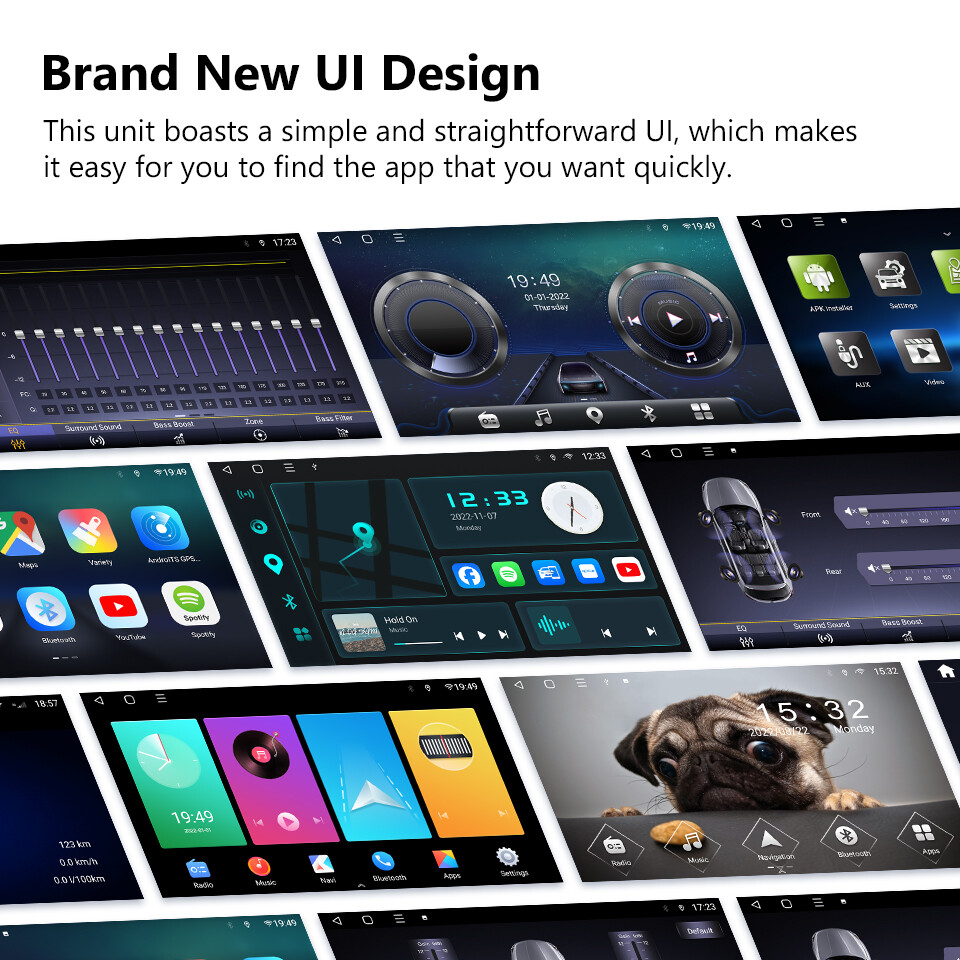 Android 10 8-Core 2GB RAM Head Unit Car GPS Radio Stereo for BMW E90 E91 E92 E93