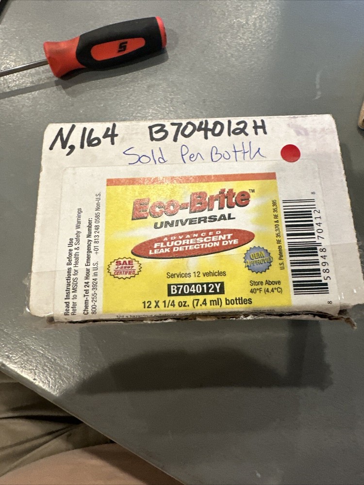 Eco-brite Leak Test Dye B704012y