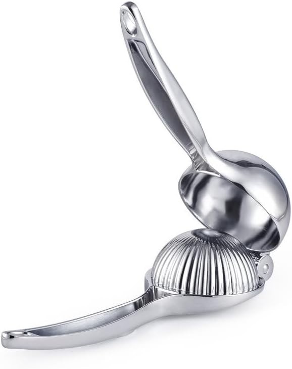 Compact Manual Citrus Press - High-Quality Lemon Squeezer with Stainless Zester