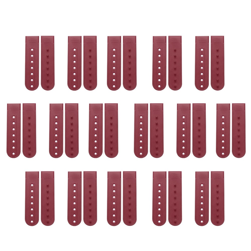 16 Pair Hat Snap Replacement Adjustable Snapback Cap Strap Burgundy