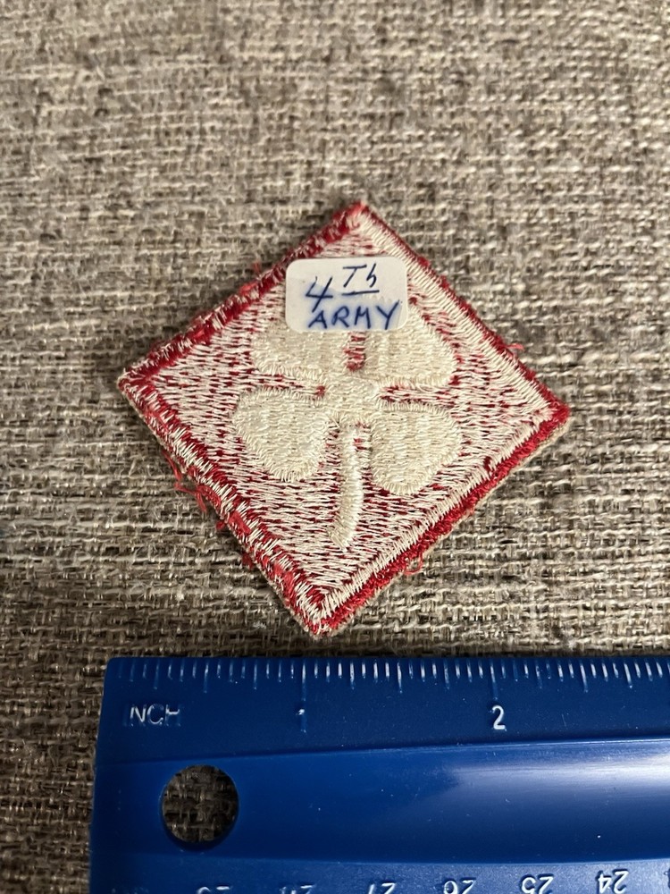 WWII Era US Army 4th Army Patch INV12114
