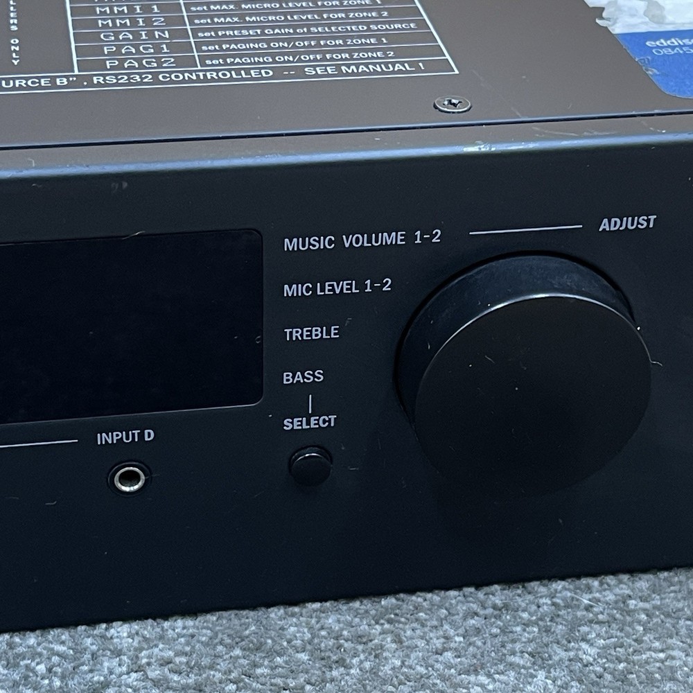 Apart Concept 1 - 2-Zone Professional Digital Amplifier RS232 Control *Working*