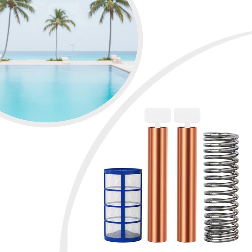 Complete Replacement Kit Copper Anodes for Solar Pool Ionizer with Accessories