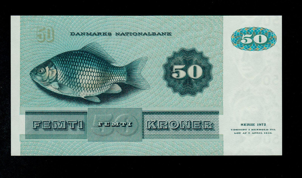DENMARK 50 KRONER 1994 PICK # 50k UNC.