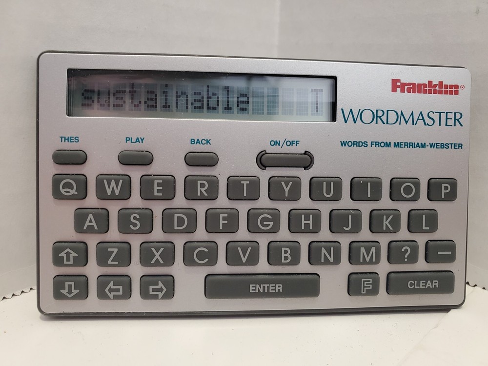 Franklin WORDMASTER WM-1015 Electronic Dictionary Working with Case