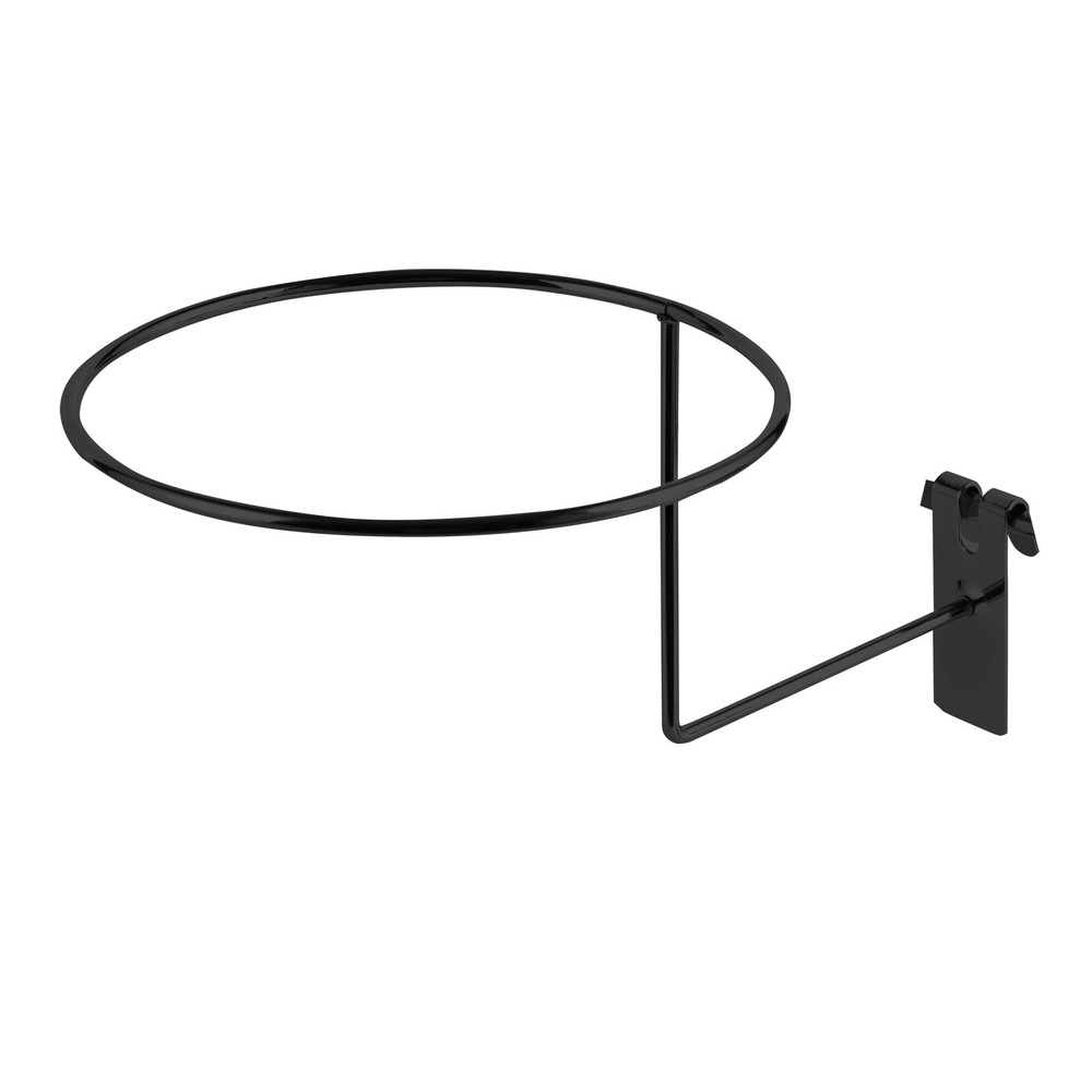 Wall Mount Hat Rack Gridwall Hooks Round Slat Panels Cap Rack for Retail Display