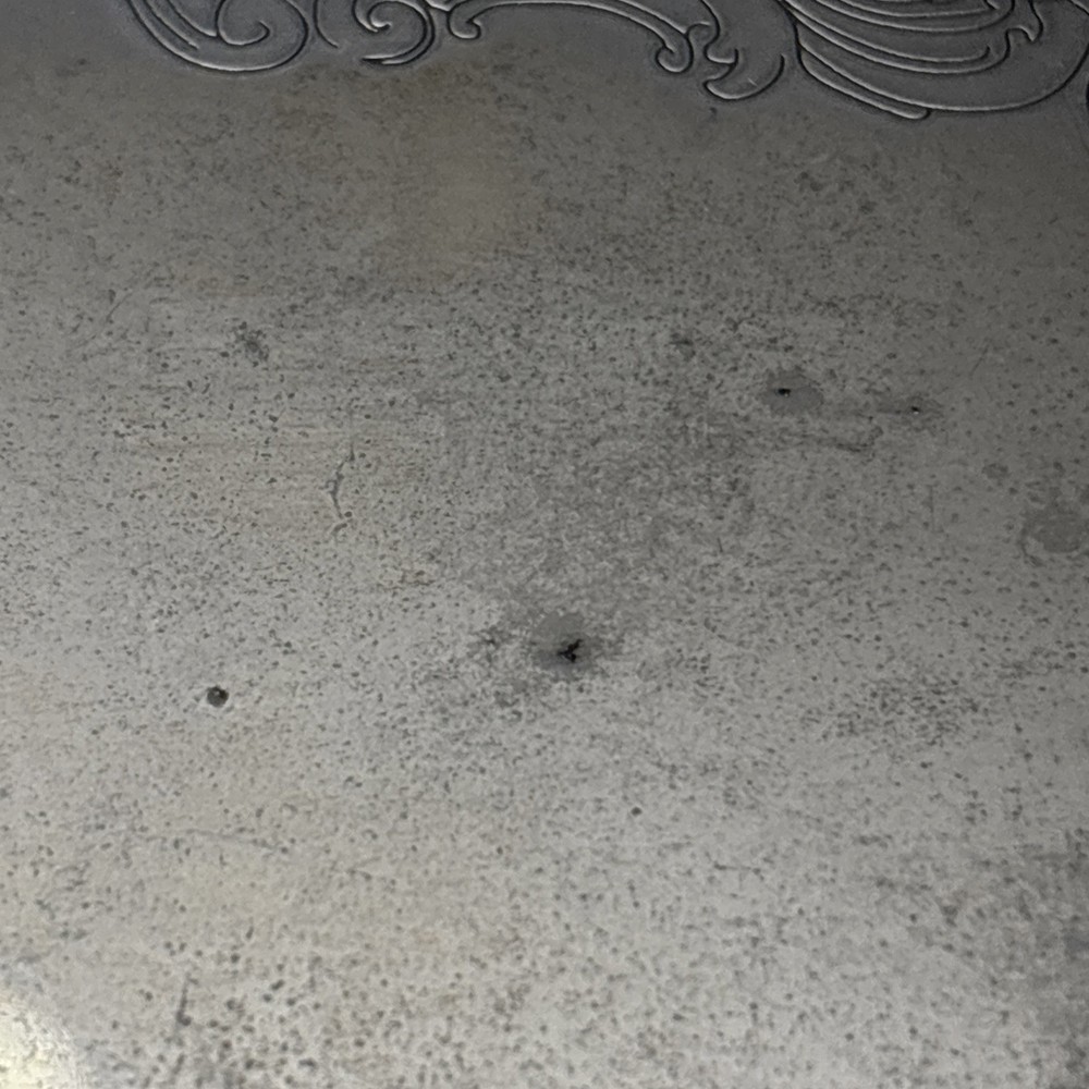 Vtg Gorham Silver Plated EP Rectangular Serving 18" Tray Etched Paisley Pattern