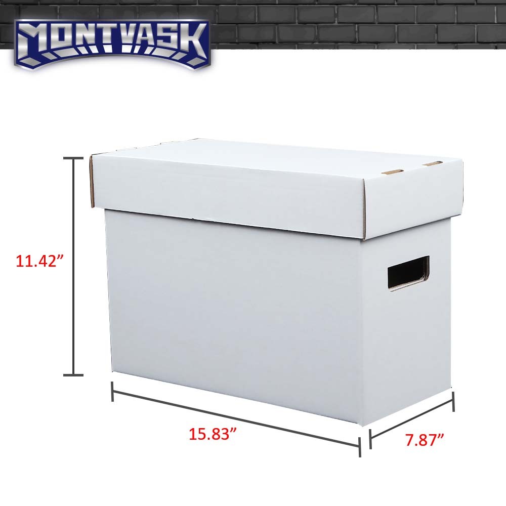 10Pcs Comic Books Storage Boxes Short Holds 150-175 Stackable Durable Archive US