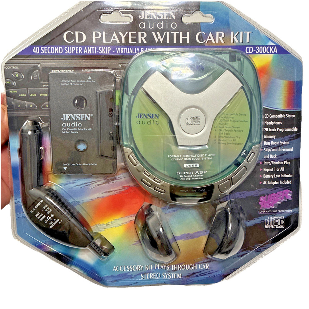 Vintage Jensen Personal CD Player W Programmable Memory Model CD-300cka.