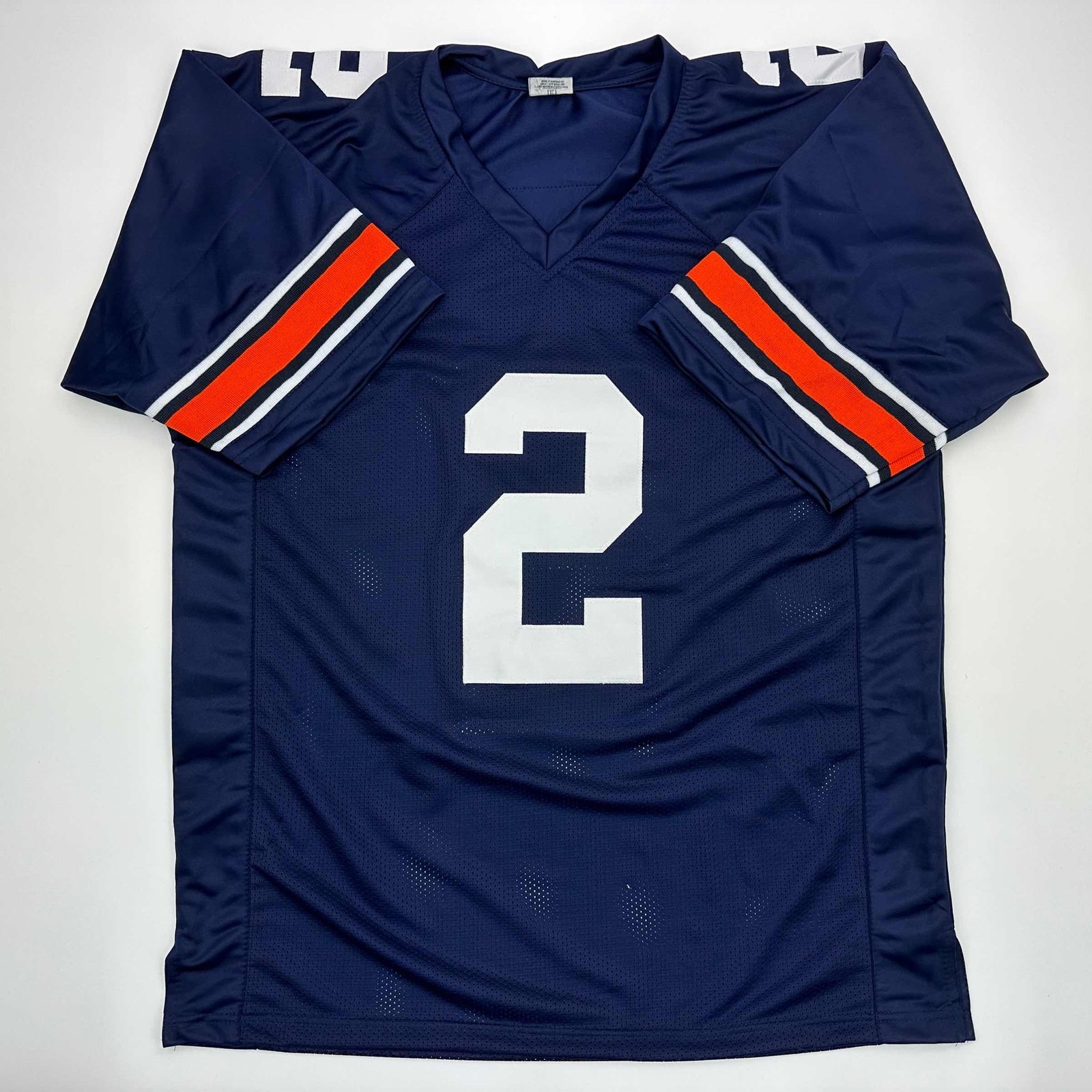Facsimile Autographed Cam Newton Auburn Blue Reprint Jersey Size Men's XL