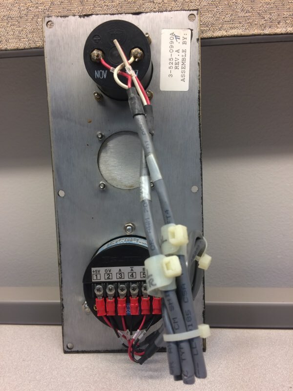 3-525-0990A Cincinnati Milacron Panel MPG Pulse Generator & Load Meter.