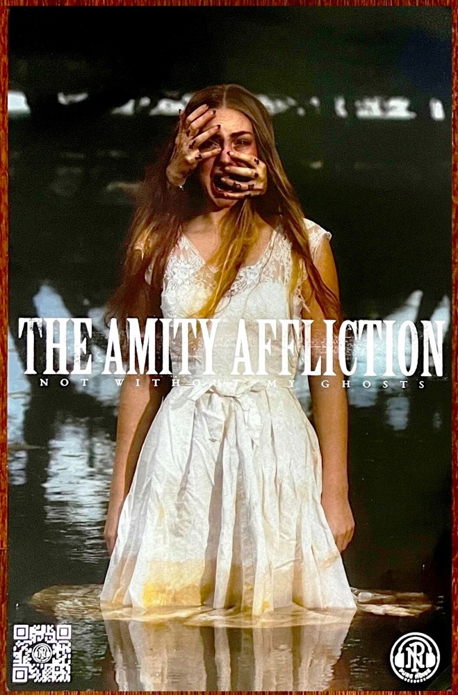 THE AMITY AFFLICTION Not Without My Ghosts Ltd Ed New RARE Tour Poster Metalcore