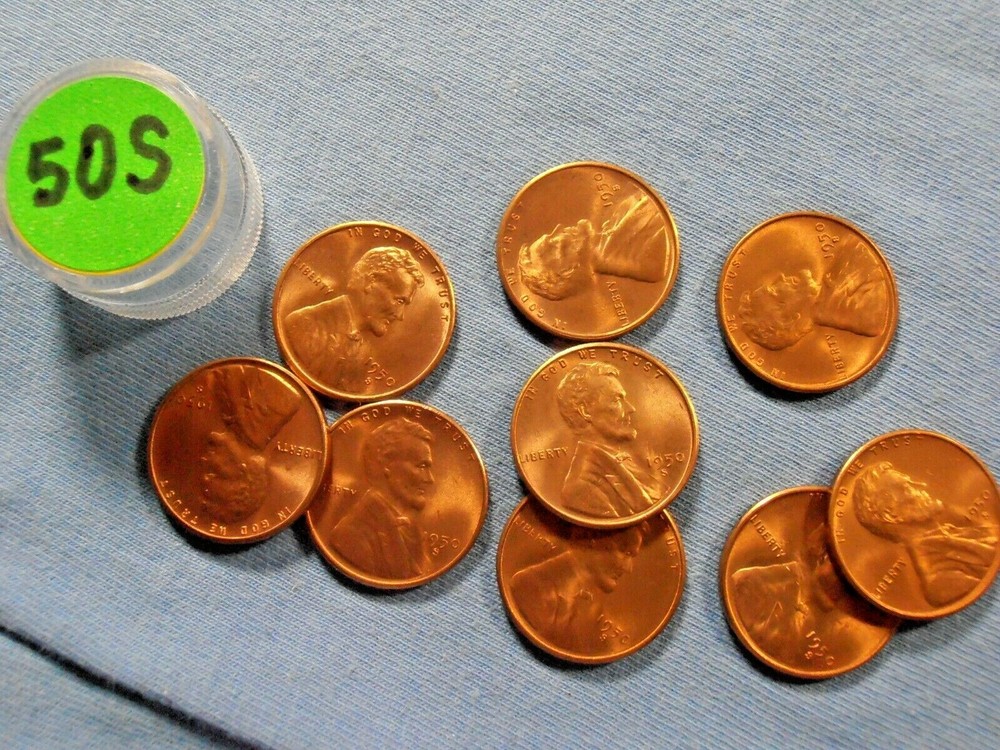 1950 S Lincoln Cent, Uncirculated