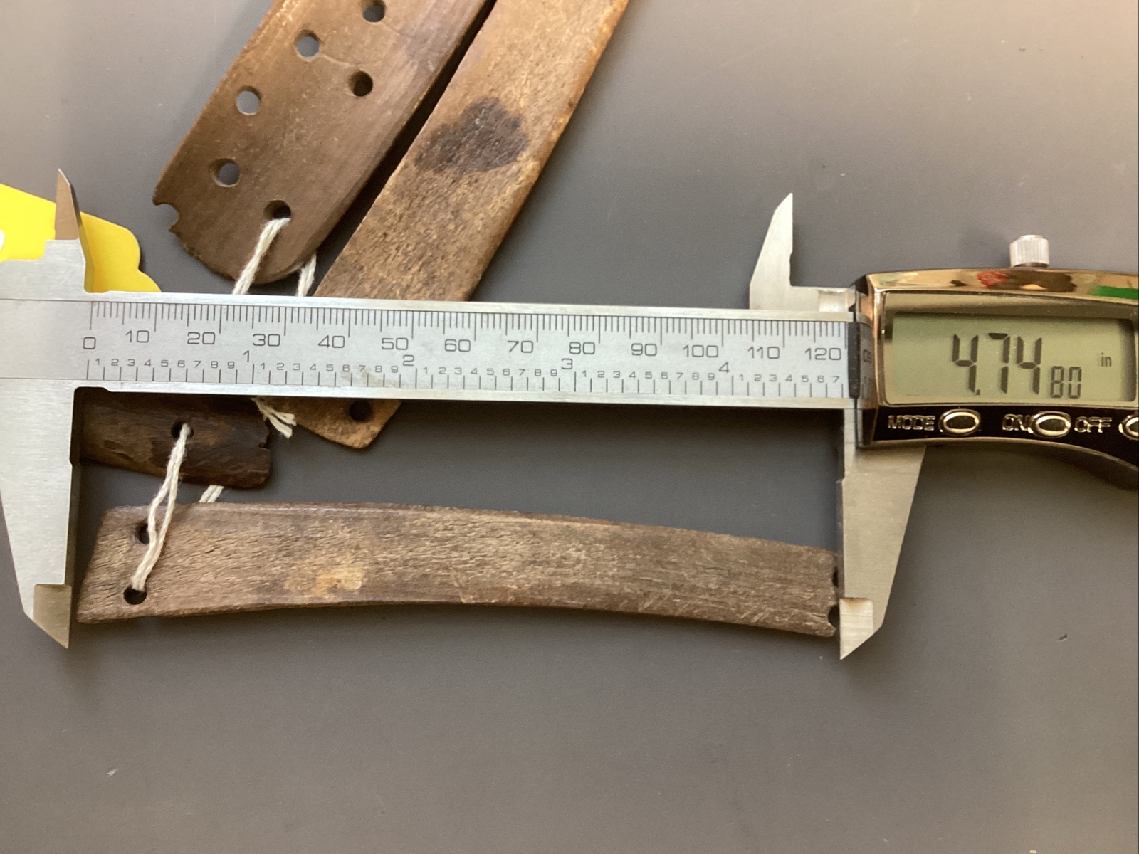 Lot of 4 Antique Inuit Bering Strait Eskimo Slat Armor Antler 1700s Found