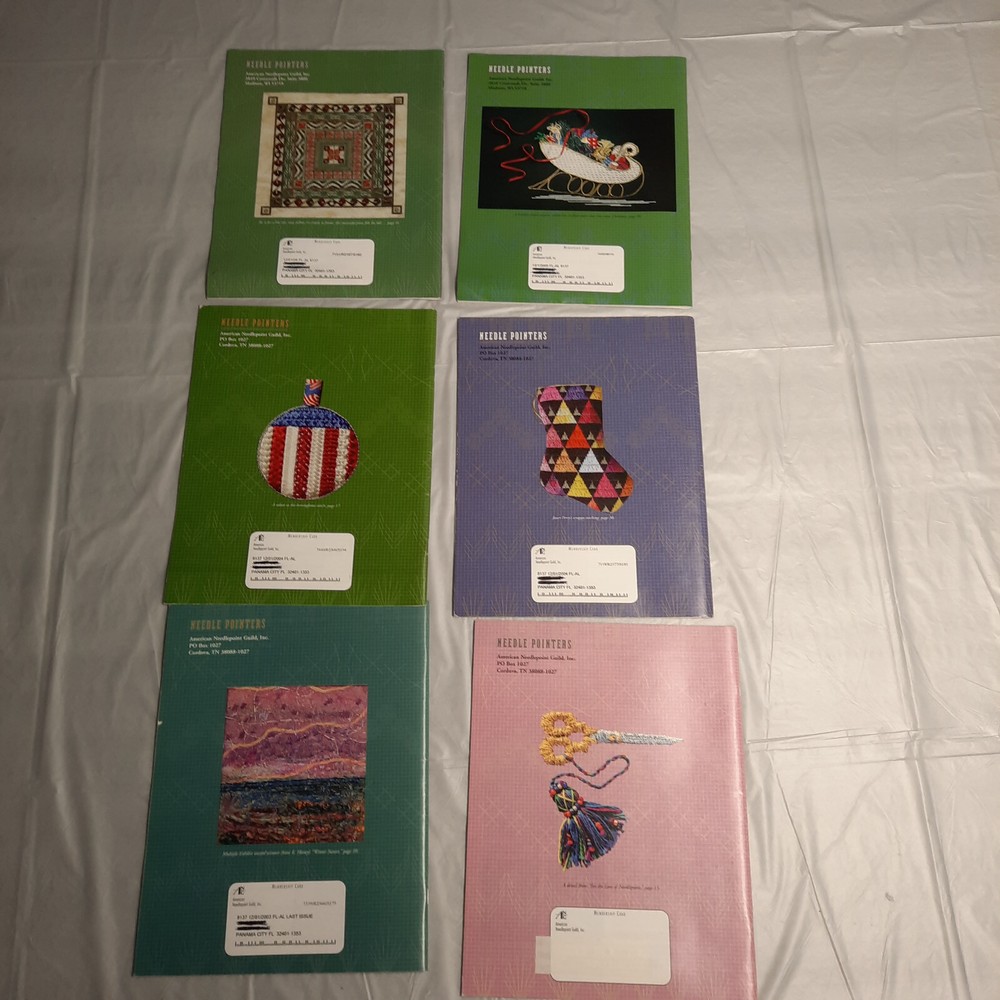 Needle Pointers Magazine Lot 2004 and 2005 6 various Issues