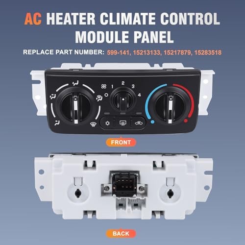 599-141 AC Heater Climate Control Switch Panel Module Compatible with 2005